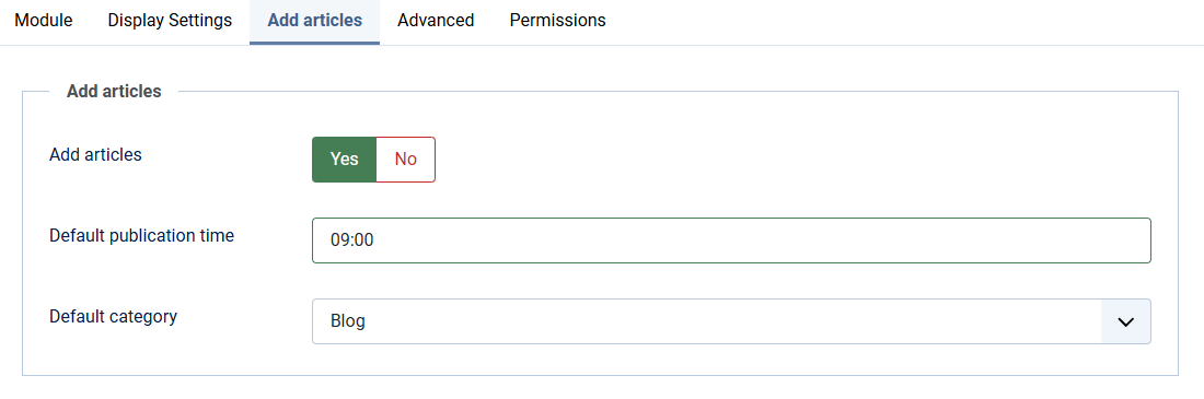 content calendar settings display