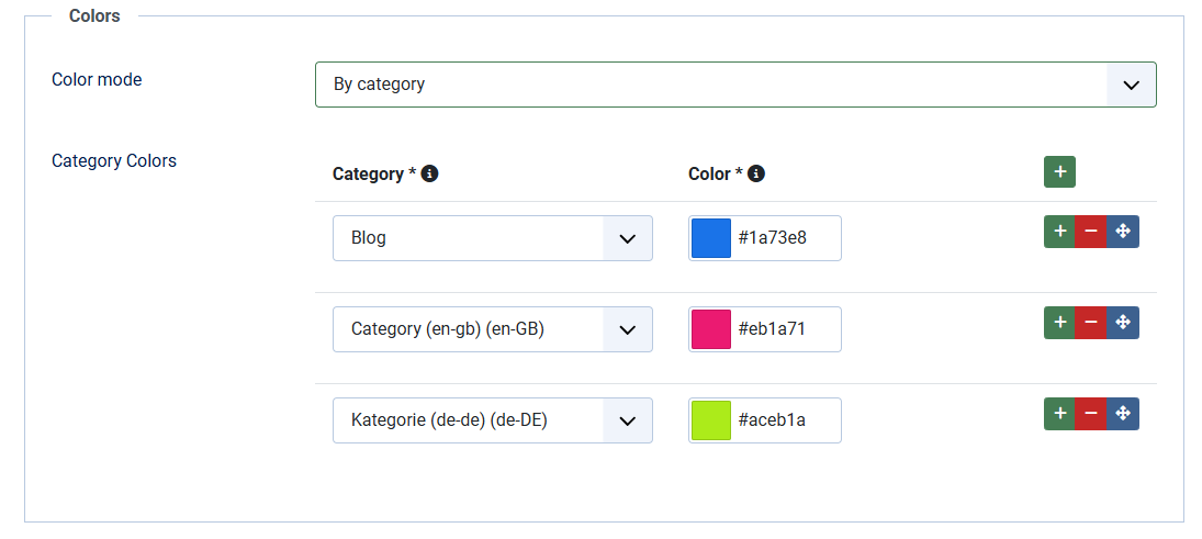 content calendar settings display