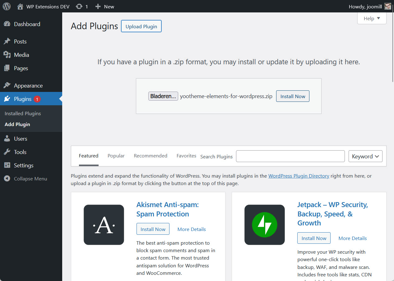 wordpress install 01