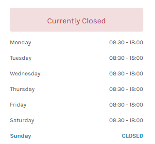 currently closed