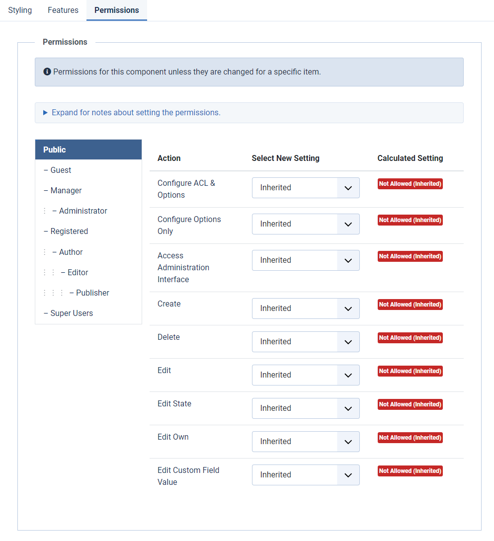 pricelist permissions