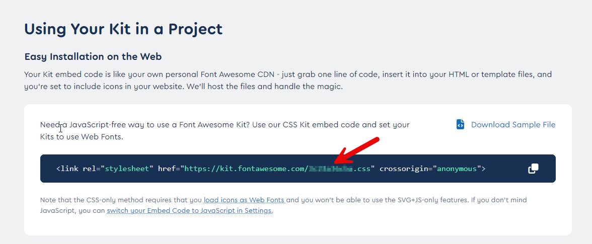 FontAwesome pro kitid