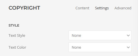 empty content